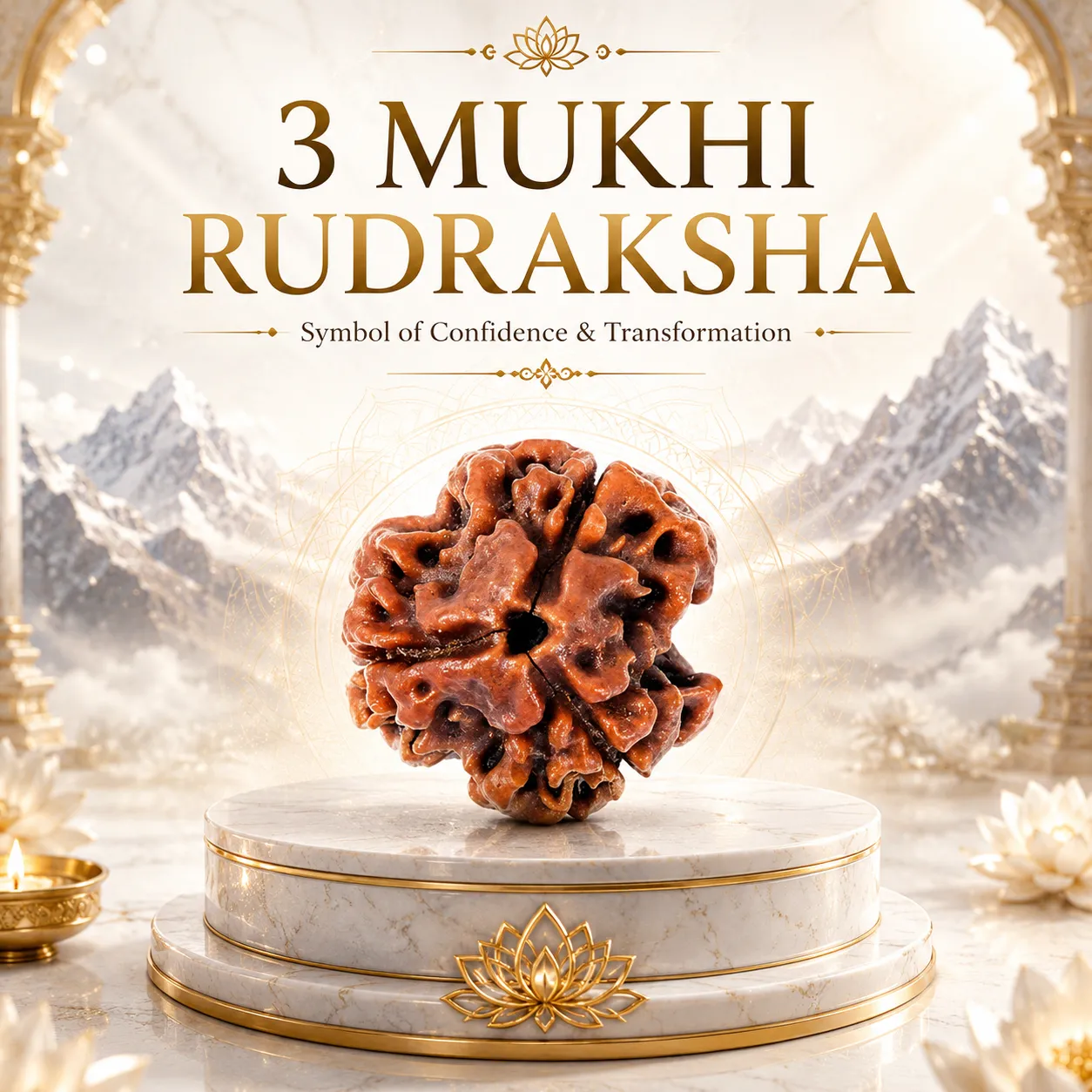 3 Mukhi Rudraksha