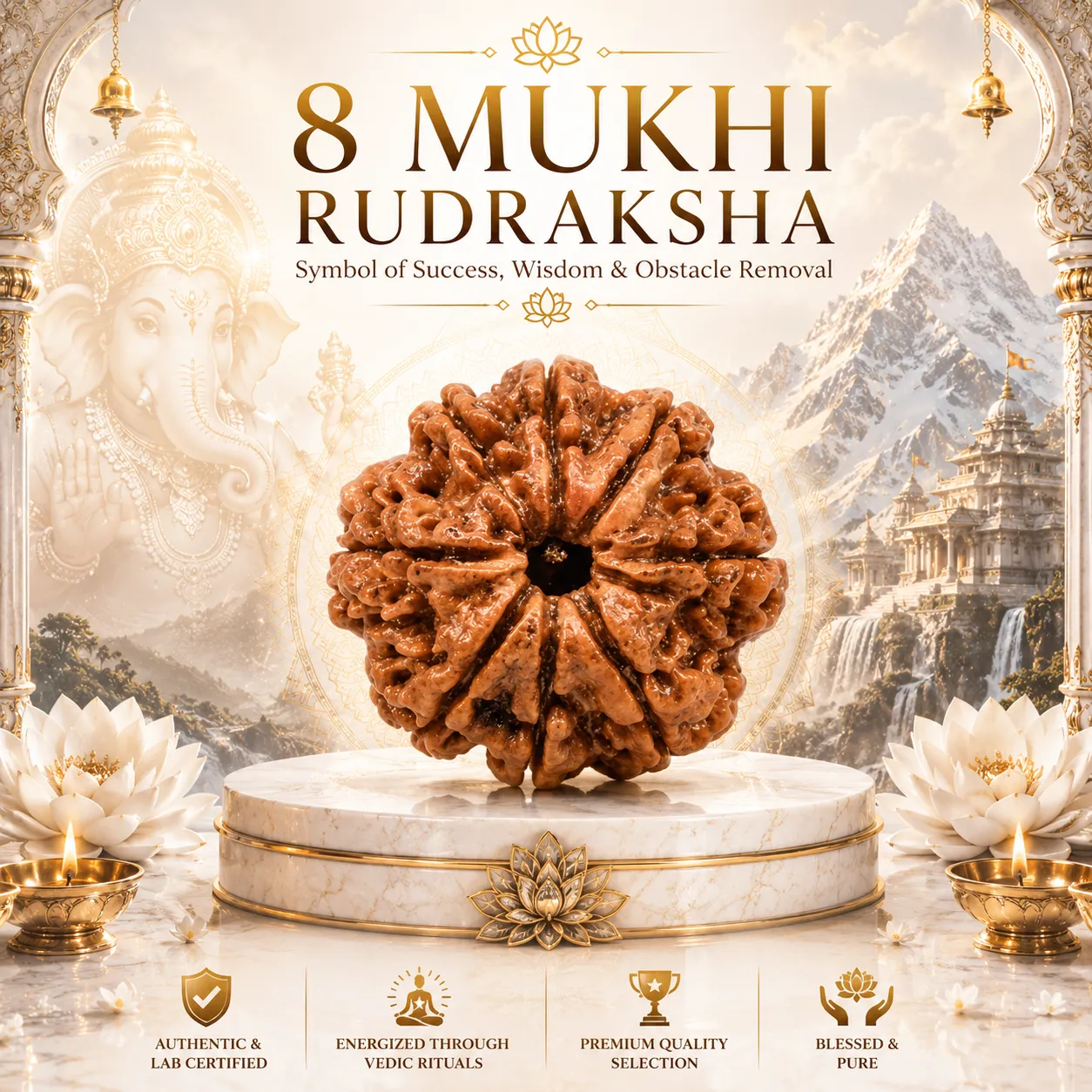8 Mukhi Rudraksha